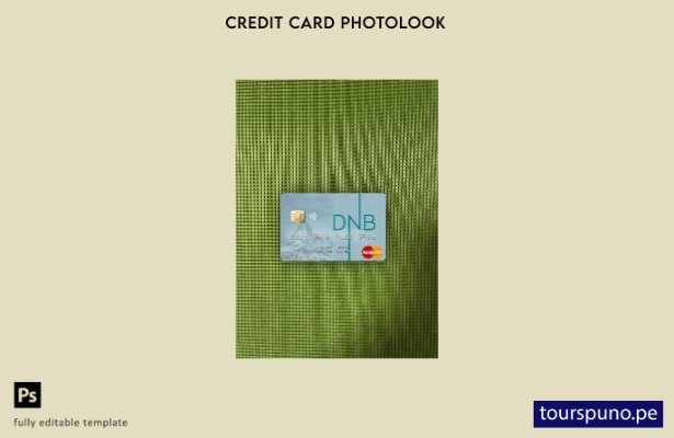 listo para imprimir plantilla frontal de aspecto fotográfico de mastercard de 69